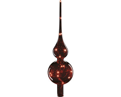 Varf Brad Cu 15 Led-uri Krinner Lumix Tree Topper Rosu Alb Cald Include Timer Si Baterii