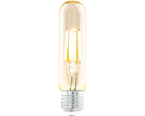 Bec Vintage Led Eglo E27 4w, Glob Cilindru T32, Durata Viata 15.000 H