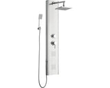 Coloana de dus cu baterie monocomanda Schütte finisaj inox periat