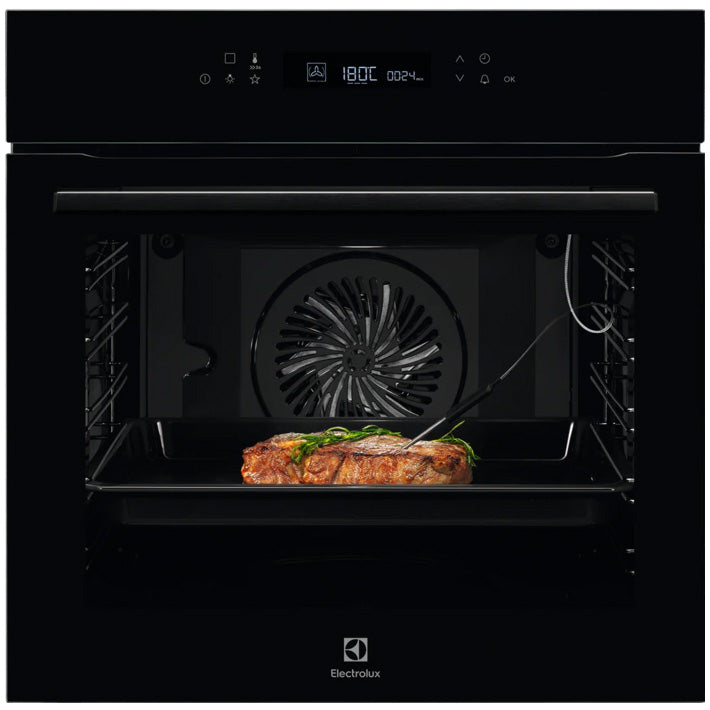 Cuptor incorporabil Electrolux EOE7P31Z, Electric, 72 l, Multifunctional, Autorcuratare pirolitica, Control touch, Convectie, Afisaj digital, Senzor gatire, Grill, Clasa A+, Negru