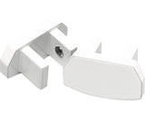 Set 2 Capete Aluminiu Pentru Bara Perdea Elr200-51, Alb