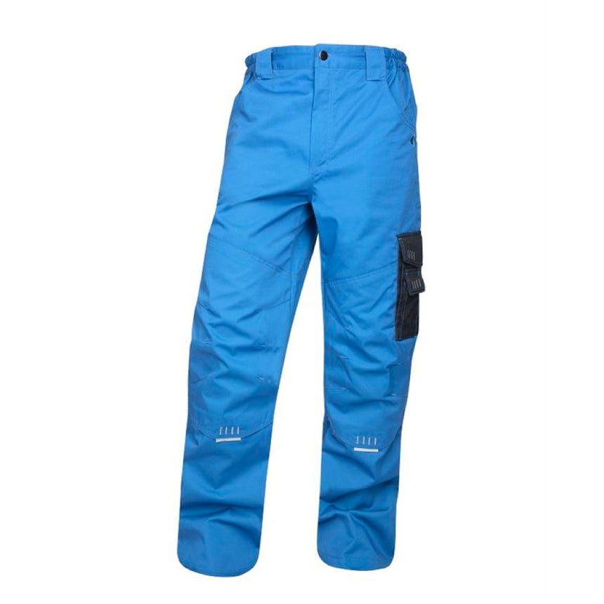Pantaloni de lucru in talie 4TECH, culoare albastru - negru, marimea 52