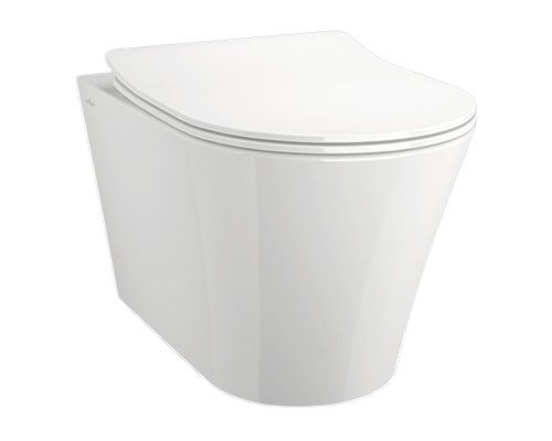 Set WC JUNGBORN Melissa Fara Margine de Clatire, cu Capac WC, Alb