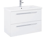Set Mobilier Eliana 60 cm, Include baza Lavoar si Lavoar, Alb