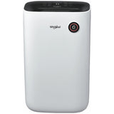 Dezumidificator Whirlpool DE20W5252, 20 l/24 h, Rezervor 6.5 l, 6th Sense, Control touch, Indicator LED, Functie uscare rufe, Alb