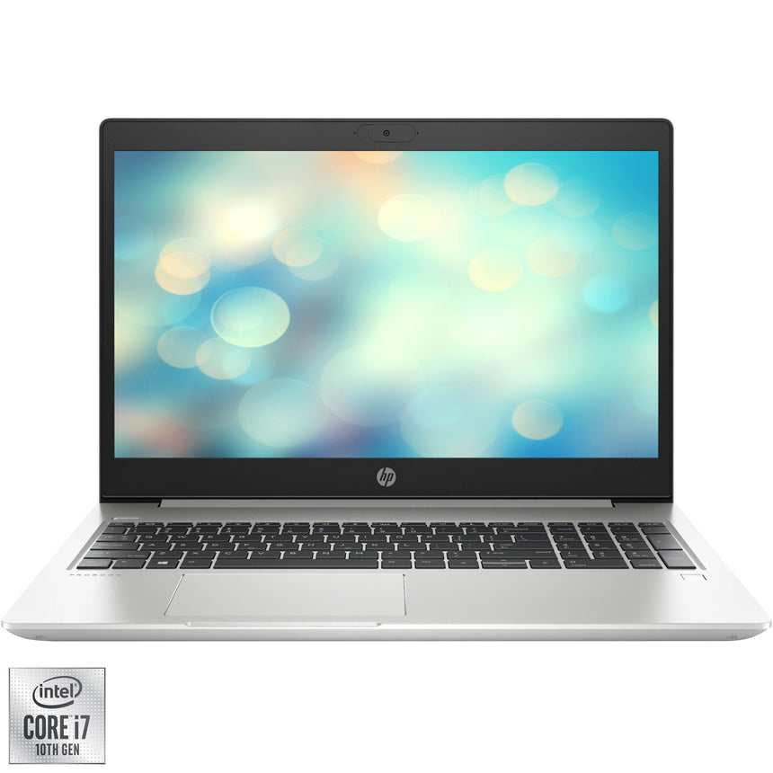 Laptop HP ProBook 450 G7 cu procesor Intel Core i7-10510U pana la 4.90 GHz, 15.6", Full HD, 16GB, 512GB SSD, Intel UHD Graphics, Free DOS, Silver