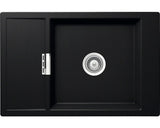 Chiuveta Bucatarie Cu O Cuva Schock Mono D-100xs 78x51 Cm, Cu Picurator, Reversibila, Cristadur Puro