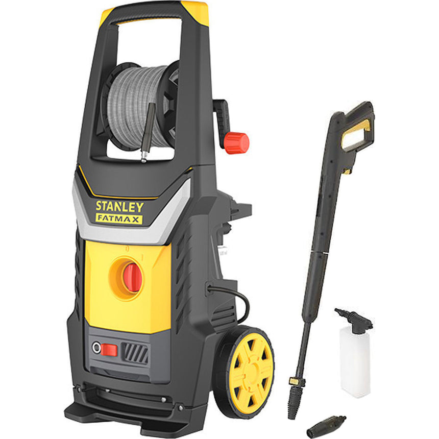 Aparat de spalat cu presiune Stanley Fatmax, 2.0 kW, 140 bar, 440 L/H, accesorii incluse: lance, pistol, bidon detergent, furtun 8 m