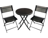 Set Mobilier Balcon Garden Place 3 Piese 2 Locuri Negru