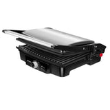 Grill electric MPM MGR-09M, 2000W, temperatura reglabila 0-270 ° C, deschidere 180°, inaltime reglabila a placii superioare, doua moduri de grill, carcasa otel inoxidabil