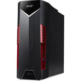 Sistem Desktop Gaming ACER Nitro N50-110, AMD Ryzen 5-3600X pana la 4.4GHz, 16GB, SSD 512GB, NVIDIA GeForce GTX 1650 4GB, Free DOS, Negru
