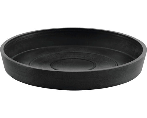 Farfurie Rotunda Ecopots Plastic Ø 15 Cm H 2, 5 Cm Gri Inchis