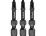 Biti De Impact Cruce Hikoki 1/4" Ph1 38mm, 3 Bucati