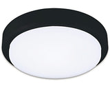 Plafoniera cu LED integrat Mango 18W 1620 lumeni, Ø21 cm, negru, protectie la umiditate IP54