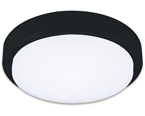 Plafoniera cu LED integrat Mango 18W 1620 lumeni, Ø21 cm, negru, protectie la umiditate IP54