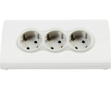 Prelungitor pentru birou Legrand L694810, cu priza 10A, 2xUSB tip A 2.4A, 3 prize, sectiune cablu 3x1.5mm, cablu 1.5m, Alb