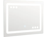 Oglinda baie cu iluminare LED si functie Touch 80x60 cm IP44 80-19-1-1