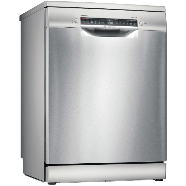 Masina de spalat vase Bosch SMS4ENI02E, 13 seturi, 6 programe, 4 functii speciale, 60 cm, Clasa C, silver inox anti-amprenta
