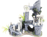 Decoratiune Acvariu Castel Ruine 22x20x13 Cm