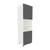 Corp Turn haaus Karo, 2 Usi, cu spatiu cuptor, Antracit/Alb, 60 x 57 x 210 c
