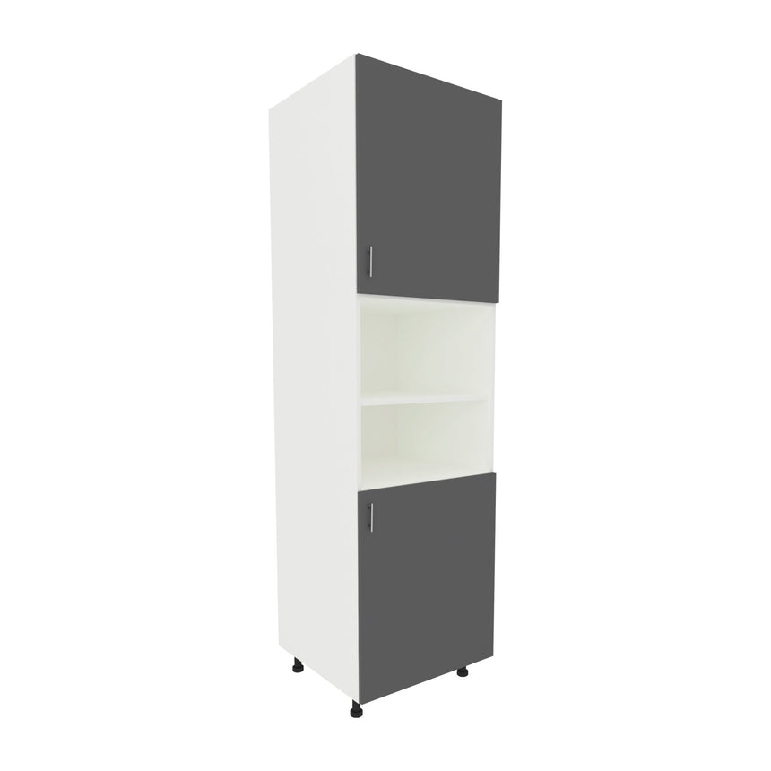 Corp Turn haaus Karo, 2 Usi, cu spatiu cuptor, Antracit/Alb, 60 x 57 x 210 c