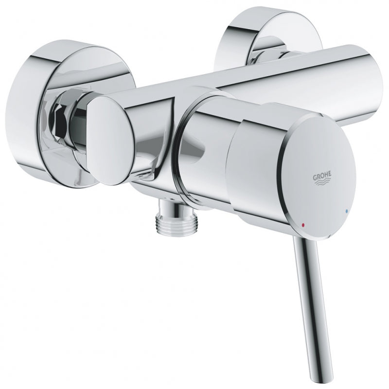 Baterie de dus Grohe Concetto 32210001, 1/2'', aparent, monocomanda, cartus ceramic, crom