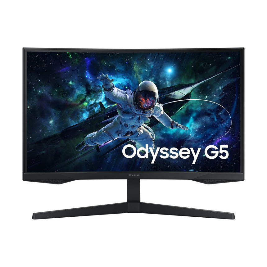 Monitor Gaming VA LED Samsung 27" LS27CG554EUXEN, QHD (2560 x 1440), HDMI, DisplayPort, Ecran curbat, 165 Hz, 1 ms Negru