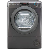 Uscator de rufe Candy CSO H10A2TRER-S, 10 kg, Pompa de caldura, Clasa A++, WiFi, Easy Case, Dry Senzor, Super Easy Iron, Antisifonare, Antracit