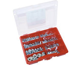 Set Piulite Hexagonale & Saibe Plate Dresselhaus Din934 & Din125 Otel Zincat, 380 Piese