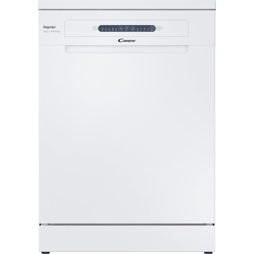 Masina de spalat vase Candy Rapido CF 3E7E0W, 13 seturi, 5 programe, Clasa E, LED, 60 cm, Alb
