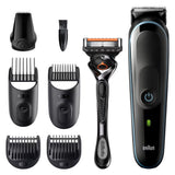 Aparat de Tuns Multifunctional BRAUN MGK5345, Acumulator, 100 Minute Autonomie, Negru