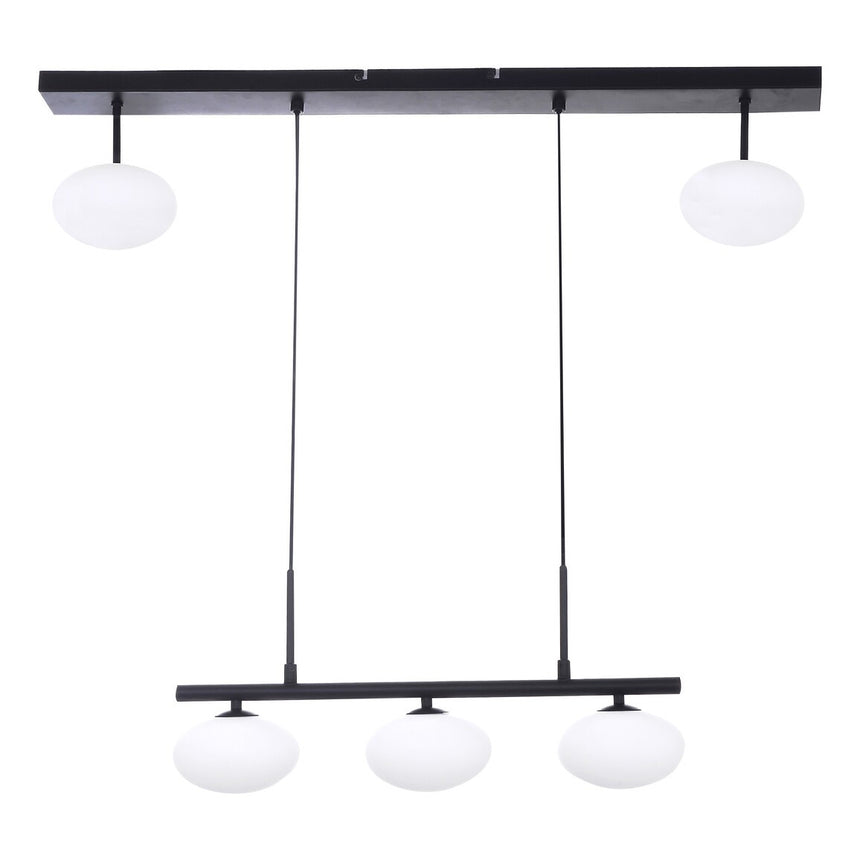 Pendul Calista Metal/Sticla 5xG9, max 28W, - Stil Industrial
