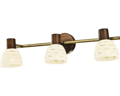 Sina Spoturi Rout E14 Max. 3x40w, Maro/Bronz