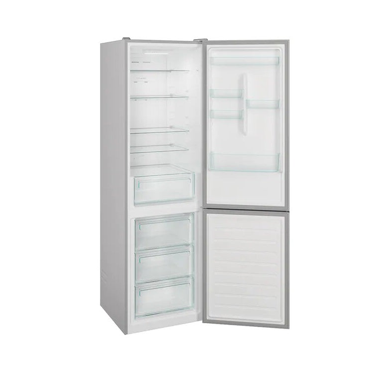 Combina Frigorifica CANDY CCE3T620FS, No Frost, 378 l, H 200 cm, Clasa F, Argintiu