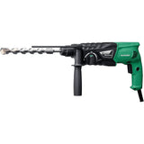 Ciocan rotopercutor, Hikoki, 730 W, 1050 RPM, SDS+, Negru/Verde