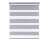 Rulou Dublu Zebra Bej Rustic 100x100 Cm, Caseta Alba