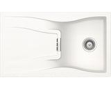 Chiuveta Bucatarie Cu O Cuva Schock Waterfall D-100 86x50 Cm, Cu Picurator, Reversibila, Cristadur Polaris