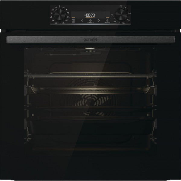 Cuptor incorporabil Gorenje BOS6737E20FBG, Electric, 77 l, 13 programe automate, Control Electronic, Aquaclean, Clasa A, Negru