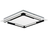Plafoniera Cu Led Integrat Zampote 25w 3300 Lumeni, 380x380 Mm, Alb/negru