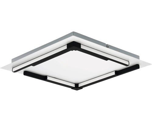 Plafoniera Cu Led Integrat Zampote 25w 3300 Lumeni, 380x380 Mm, Alb/negru