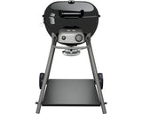 Gratar Pe Gaz Outdoorchef Kensington 480g 1 Arzator 5, 6 Kw Suprafata De Gatire Ø 45 Cm cu Termometru Integrat In Capac, Tava De Colectare Grasime, Suport Tacamuri, Furtun Si Regulator
