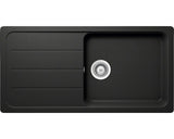 Chiuveta Bucatarie Cu O Cuva Schock Formhaus D-100l 100x50 Cm, Cu Picurator, Reversibila, Cristalite Nero
