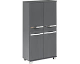 Dulap Baie Diana 600, 4 Usi, PAL, 59,8x116,9 cm, Antracit