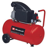 Compresor aer pe ulei Einhell TC-AC 270/50/8, 1800 W, 50 l capacitate rezervor, 8 bar presiune maxima, 125 l/min debit maxim,