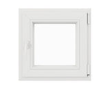 Fereastra PVC Termopan 4 Camere 56x56 cm Alba Dreapta Deschidere Simpla, Alb