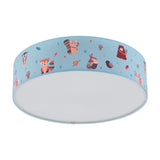 Plafoniera EGLO Ruffo, 97575, 2xE27, Albastru Ø380