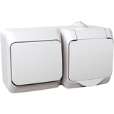 Priza si intrerupator simplu Schneider Cedar WDE000500, IP44