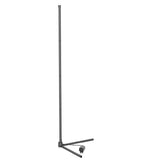 Lampadar LED de colt RGBW, lumina alba si colorata, 17 W, variator, telecomanda, negru, 146cm