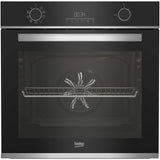 Cuptor incorporabil Beko BBIE13301XMP, Electric, 71 l, Autocuratare pirolitica, Grill, Timer, AEROperfect, RecycledNet, Clasa A, Negru