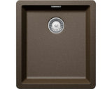 Chiuveta granit Schock Greenwich N-100S Bronze Cristadur, 406 x 456 mm, adancime cuva 200 mm, montare sub blat